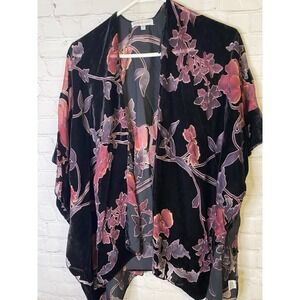 Plumo Velvet Devore Kimono Top One Size Hardly Worn